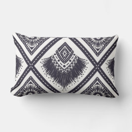 Navy White Boho Patterned Sierkussen Kussen