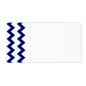 Navy White Chevrons Label (Voorkant)