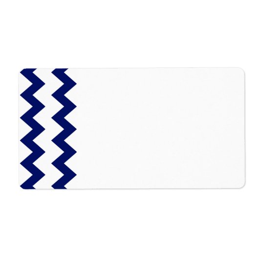 Navy White Chevrons Label (Voorkant)