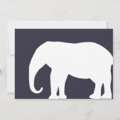 Navy White Elephant Holiday Party nodigt uit Kaart (Achterkant)