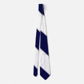 Navy White en Silver Stropdas (Achterkant)