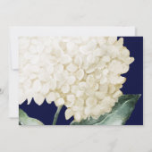 Navy White Floral Vrijgezellenfeest Word Scramble Kaart (Achterkant)