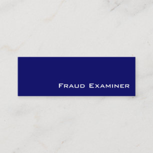 Navy White Fraude Examiner visitekaartjes