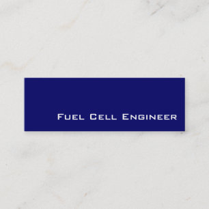 Navy White Fuel Cell Engineer visitekaartjes