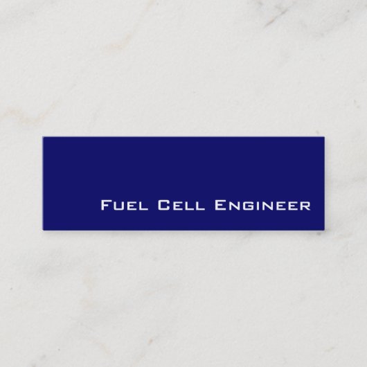 Navy White Fuel Cell Engineer visitekaartjes (Voorkant)
