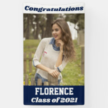 Navy White Gefeliciteerd Afstuderen