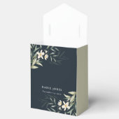 Navy White Greenery Floral Bunch Vrijgezellenfeest Bedankdoosjes (Geopend)