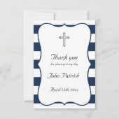 Navy & White - Hartelijk dank Bedankkaart (Voorkant)