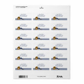 Navy White Honkbal team apparatuur Etiket (Full Sheet)