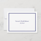 Navy White Lijst die een kaart wenst te aanvragen (Achterkant)