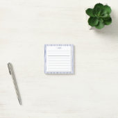 Navy & White striped A Note from Monogram notebook (Kantoor)