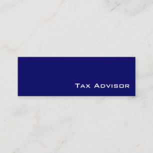 Navy White Tax Advisor visitekaartjes