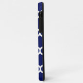 Navy WhMoroccan #5 Raspberry 3 Initiaal monogram Case-Mate iPhone Case (Achterkant/links)