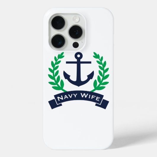 Navy Wife Anchor Case-Mate iPhone Case (Achterkant)