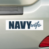 NAVY WIFE BUMPERSTICKER (Op auto)