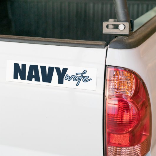 NAVY WIFE BUMPERSTICKER (Op Truck)