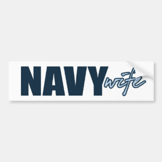NAVY WIFE BUMPERSTICKER