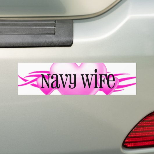 Navy Wife Bumpersticker (Op auto)