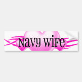 Navy Wife Bumpersticker (Voorkant)