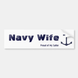 Navy Wife Bumpersticker