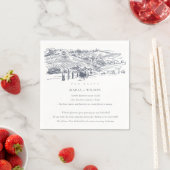 Navy Winery Mountain Sketch Wedding Fun Facts Servet (Insitu)