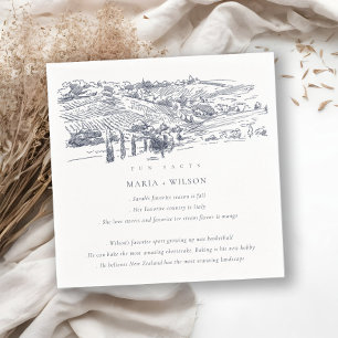 Navy Winery Mountain Sketch Wedding Fun Facts Servet