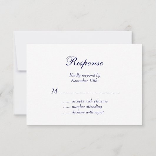 Navy Winter Lace RSVP (Achterkant)