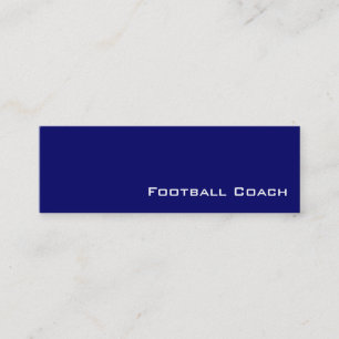 Navy wit football coach visitekaartjes