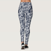 NAVY WITTE ACTIEVE LEGGINGS (Achterkant)