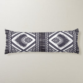 Navy Witte Boho Patroon Body Worp Kussen
