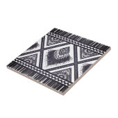 Navy Witte Boho Patroon Tegeltje (Zijkant)