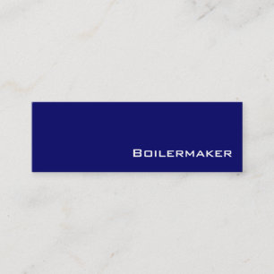 Navy witte Boilermaker visitekaartjes