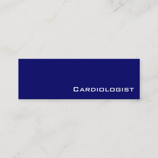 Navy witte cardioloog visitekaartjes (Voorkant)