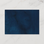 Navy Witte Champagne Ivoor Geometrische Ontvangst Informatiekaartje (Achterkant)