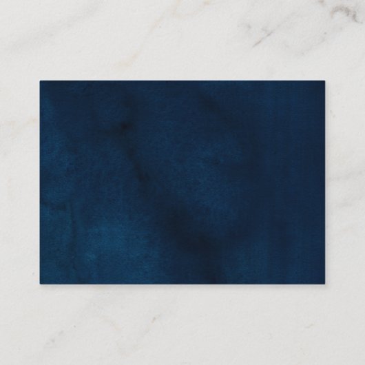 Navy Witte Champagne Ivoor Geometrische Ontvangst Informatiekaartje (Achterkant)