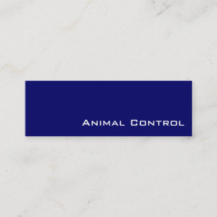 Navy witte dieren controle visitekaartjes