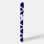 Navy Witte Marokkaanse #5 Smaragd 3 Initiële Monog Case-Mate iPhone Case (Achterkant / Rechts)