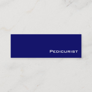 Navy witte Pedicurist visitekaartjes