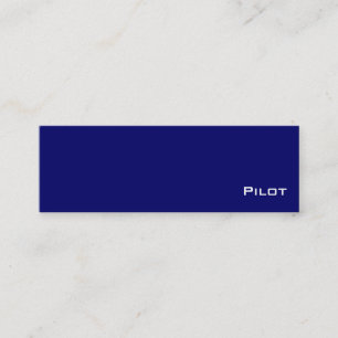 Navy witte piloot visitekaartjes