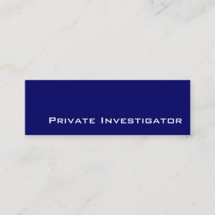 Navy witte privé-detective visitekaartjes
