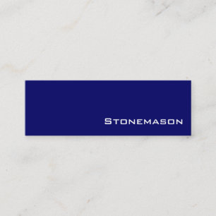 Navy witte Stonemason visitekaartjes
