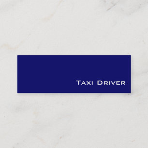 Navy witte Taxi Driver visitekaartjes