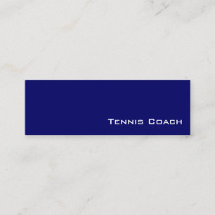 Navy witte tenniscoach visitekaartjes