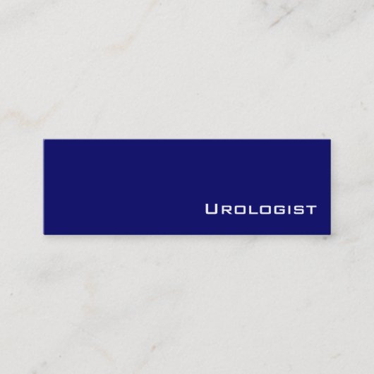 Navy witte Uroloog visitekaartjes (Voorkant)