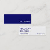 Navy witte varkenshouder visitekaartjes (Voorkant / Achterkant)