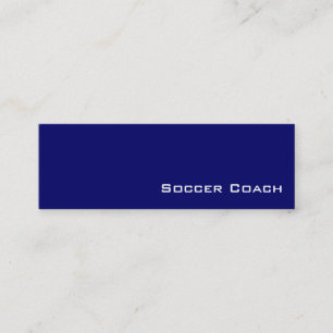Navy witte voetbal coach visitekaartjes