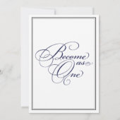 Navy wordt een Christelijke uitnodiging tot huweli (Achterkant)