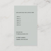 NAVY YELLOW GRAY TAXI HIRING CAB DRIVER SERVICE VISITEKAARTJE (Achterkant)