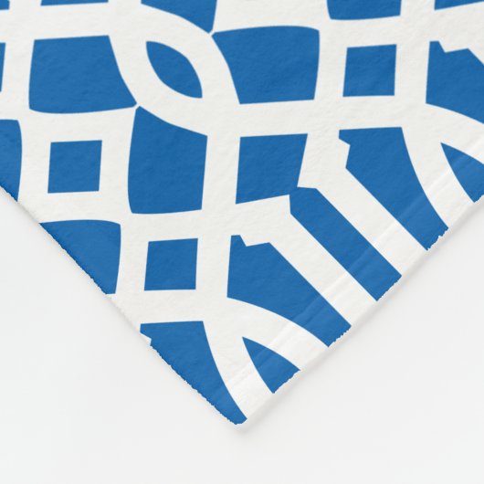 Navy & Yellow Trellis | Fleece Blanket (Hoek)