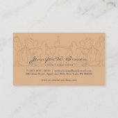 Navy Yoga Instructor namaste meditatie trainer Visitekaartje (Achterkant)